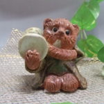 ta-419 和楽器 鼓を演奏するたぬき｜信楽たぬき専門店/ネットショップ