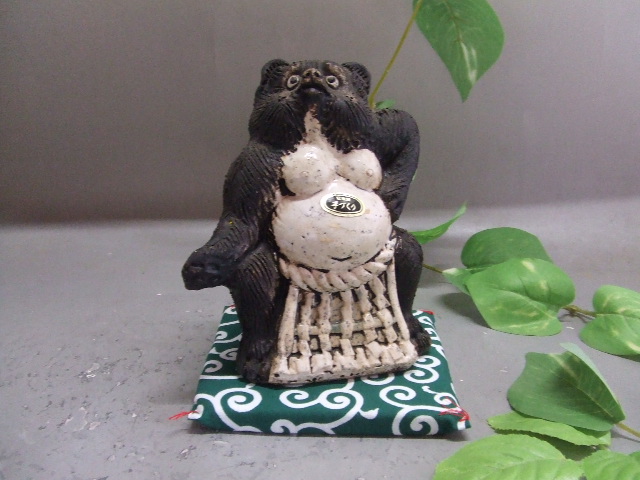 ta-190 大相撲横綱たぬき（黒）｜信楽たぬき専門店/ネットショップ