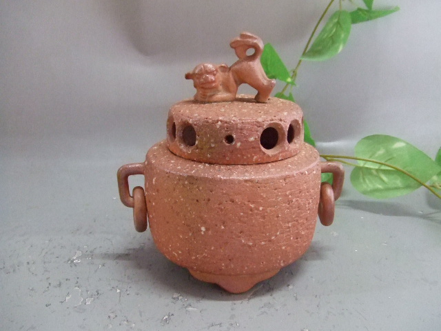 香炉 獅子（耳鐶付き）｜中村陶器 信楽焼の通販サイト （滋賀/陶器